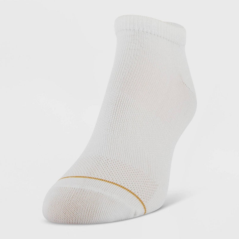 All Pro Women's 6pk Ultra Soft No Show Socks - White 4-10
