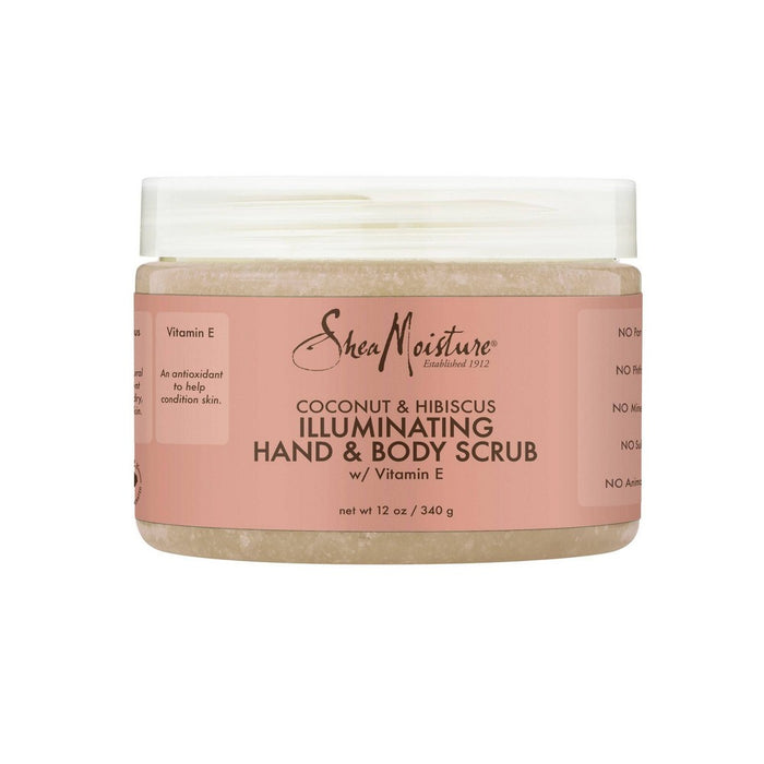 3-PACK - SheaMoisture Coconut & Hibiscus Illuminating Hand and Body Scrub - 12oz