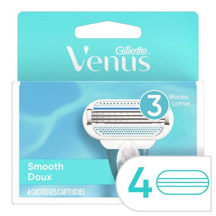 Venus Smooth Women's Razor Blade Refills - 4ct
