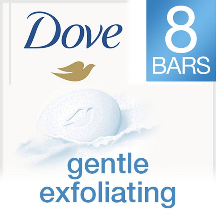 Dove Gentle Exfoliating Beauty Bar Soap - 8pk - 3.75oz each
