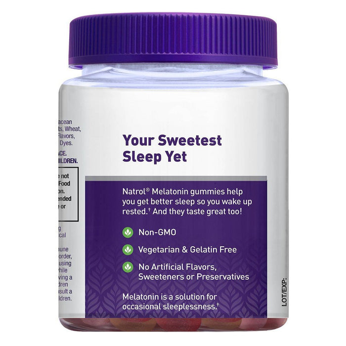 Natrol Melatonin 10mg Sleep Aid Gummies - Strawberry - 90ct EXP 08/2026