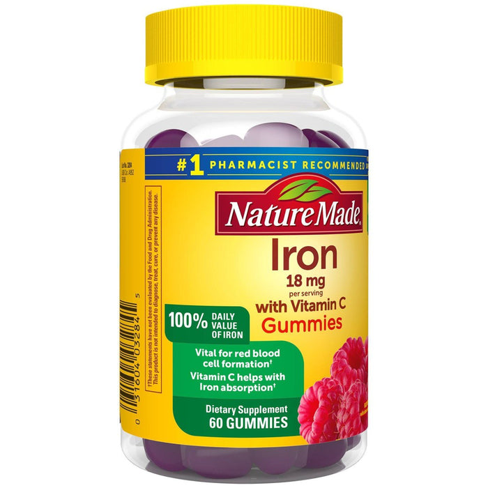 Nature Made Iron + Vitamin C 18mg Gummies - 60ct