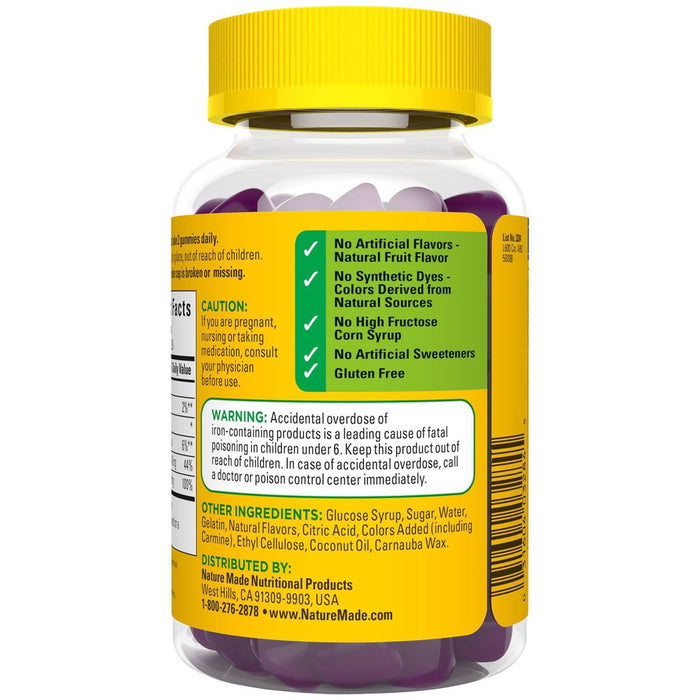 Nature Made Iron + Vitamin C 18mg Gummies - 60ct