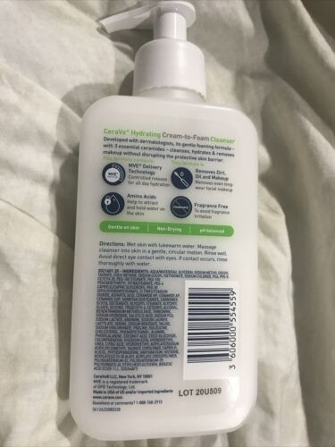 CeraVe Hydrating Cream to Foam Cleanser 8 oz