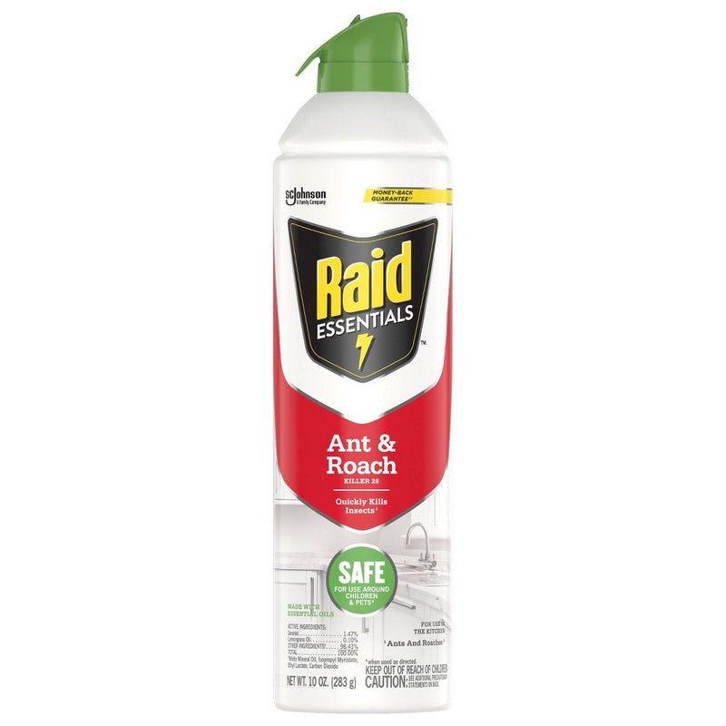 Raid Essential Oils Ant and Roach Spray - 10oz