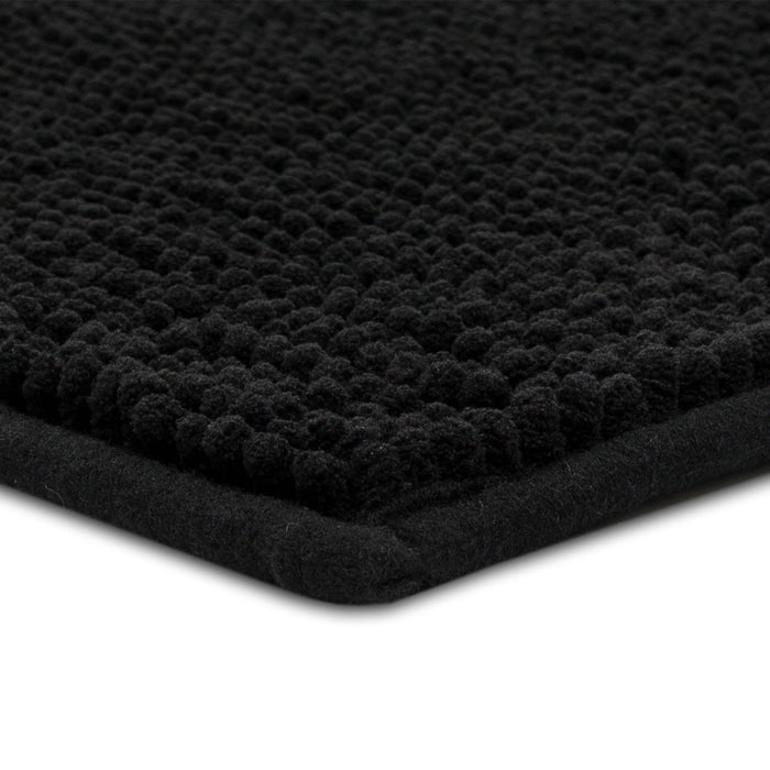 20"x58" Everyday Chenille Bath Runner Black - Room Essentials (LOCAL PICKUP ONLY)