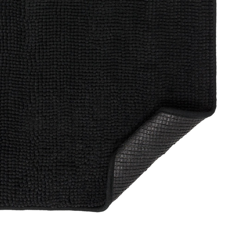 20"x58" Everyday Chenille Bath Runner Black - Room Essentials (LOCAL PICKUP ONLY)