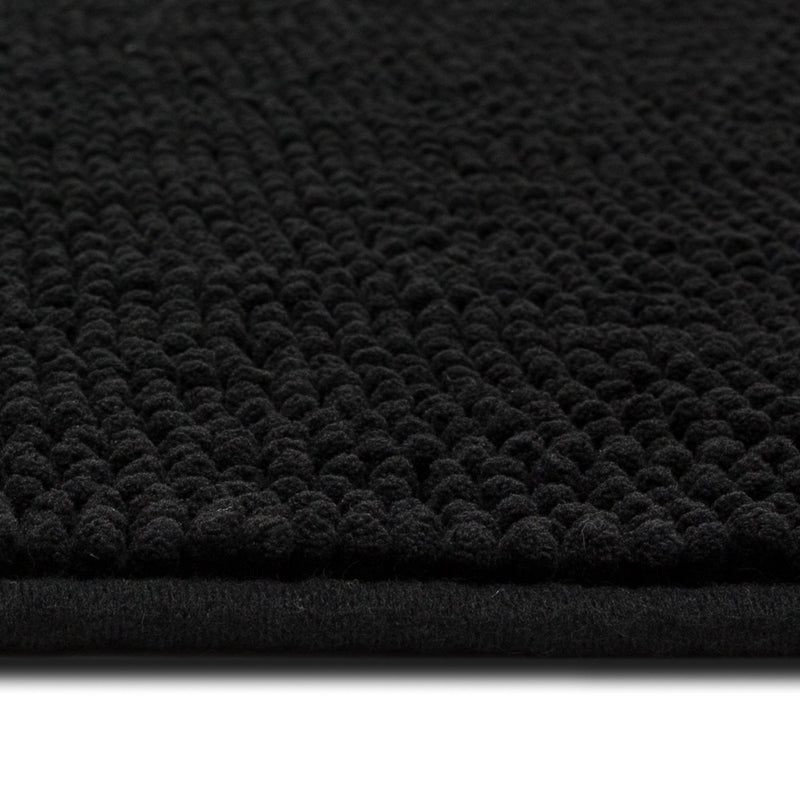 20"x58" Everyday Chenille Bath Runner Black - Room Essentials (LOCAL PICKUP ONLY)