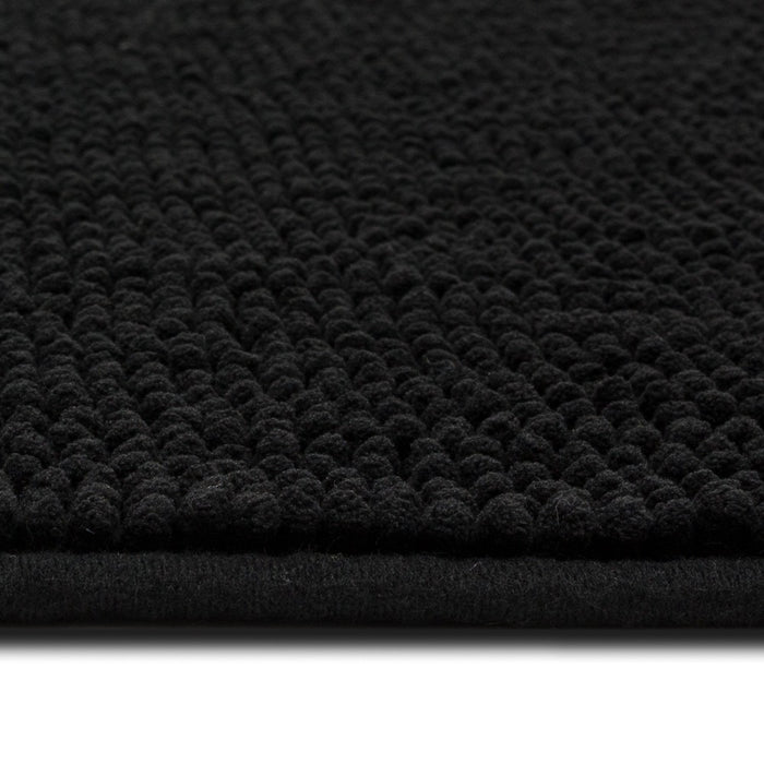20"x58" Everyday Chenille Bath Runner Black - Room Essentials (LOCAL PICKUP ONLY)