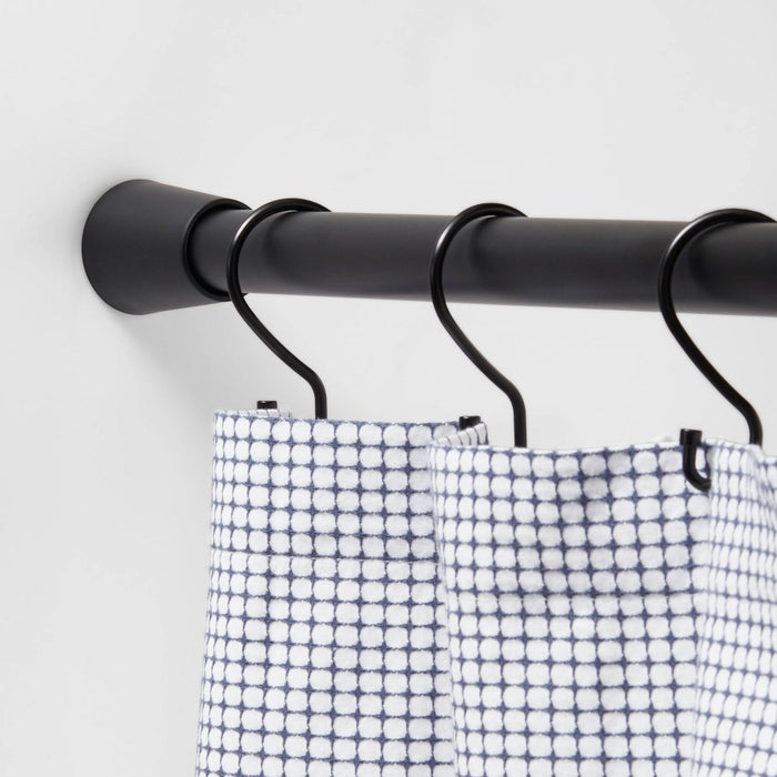 72" Rust Resistant Shower Curtain Rod Black - Made By Design (LOCAL PICKUP ONLY)
