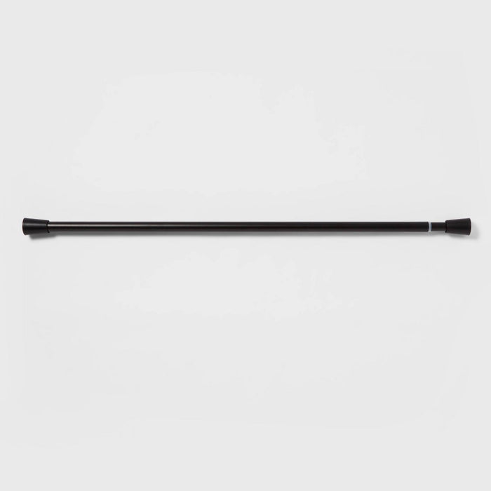 72" Rust Resistant Shower Curtain Rod Black - Made By Design (LOCAL PICKUP ONLY)