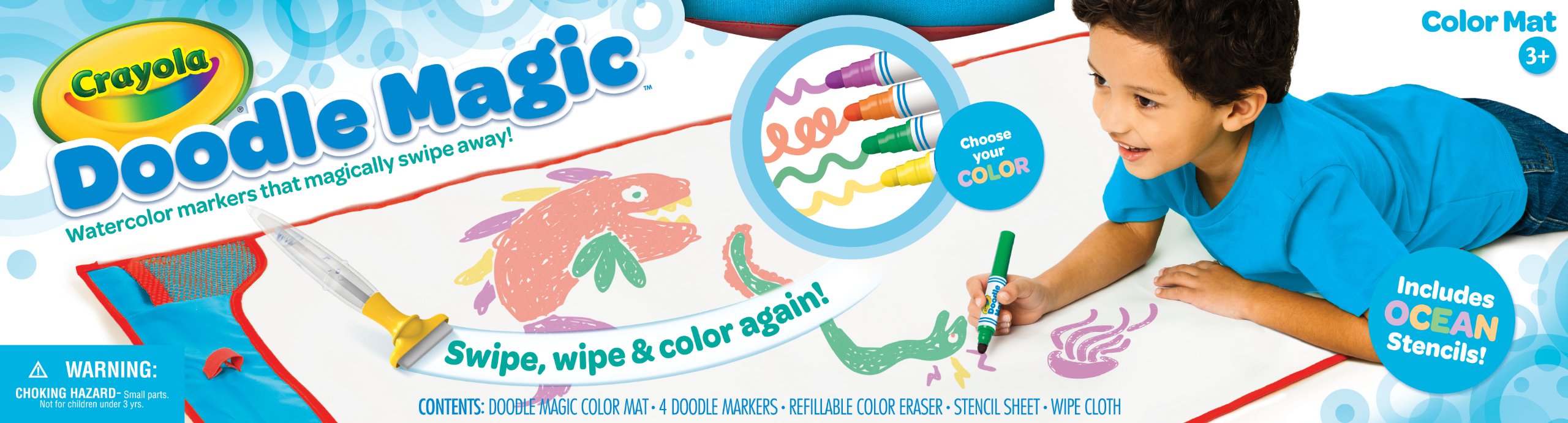Crayola Ocean Stencils Doodle Magic Color Mat
