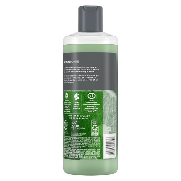 Dove Men + Care Reinvigorating Lime + Avocado Oil Plant Based Hydrating Body Wash - 18 fl oz