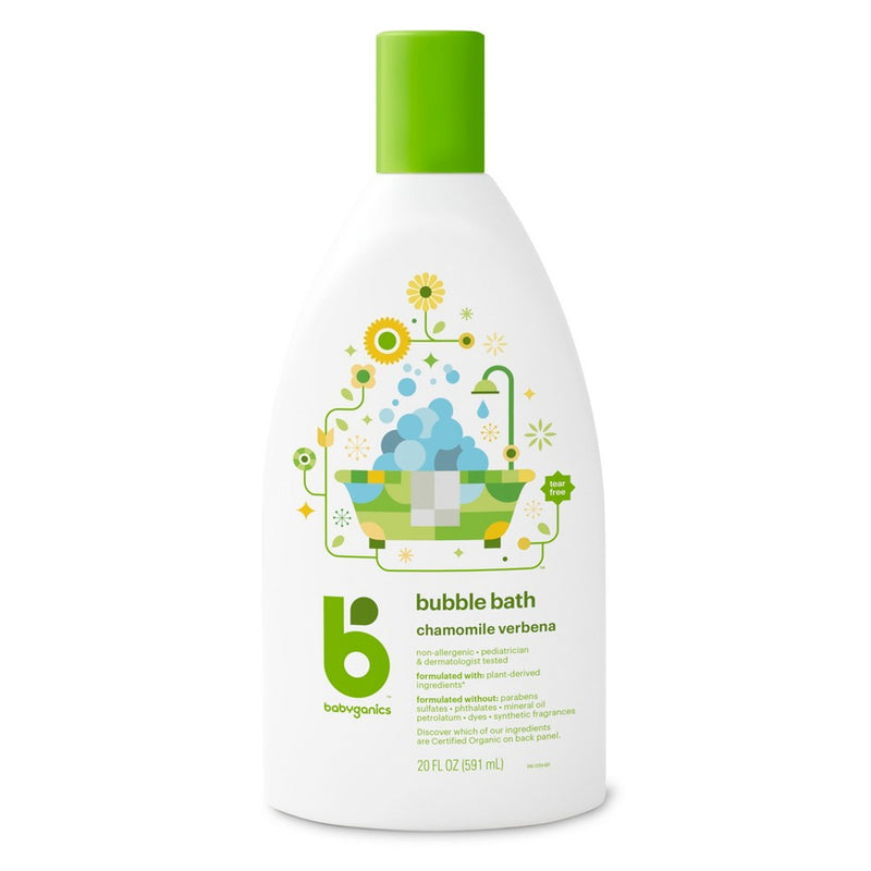 Babyganics Baby Bubble Bath, Chamomile Verbena - 20oz Bottle