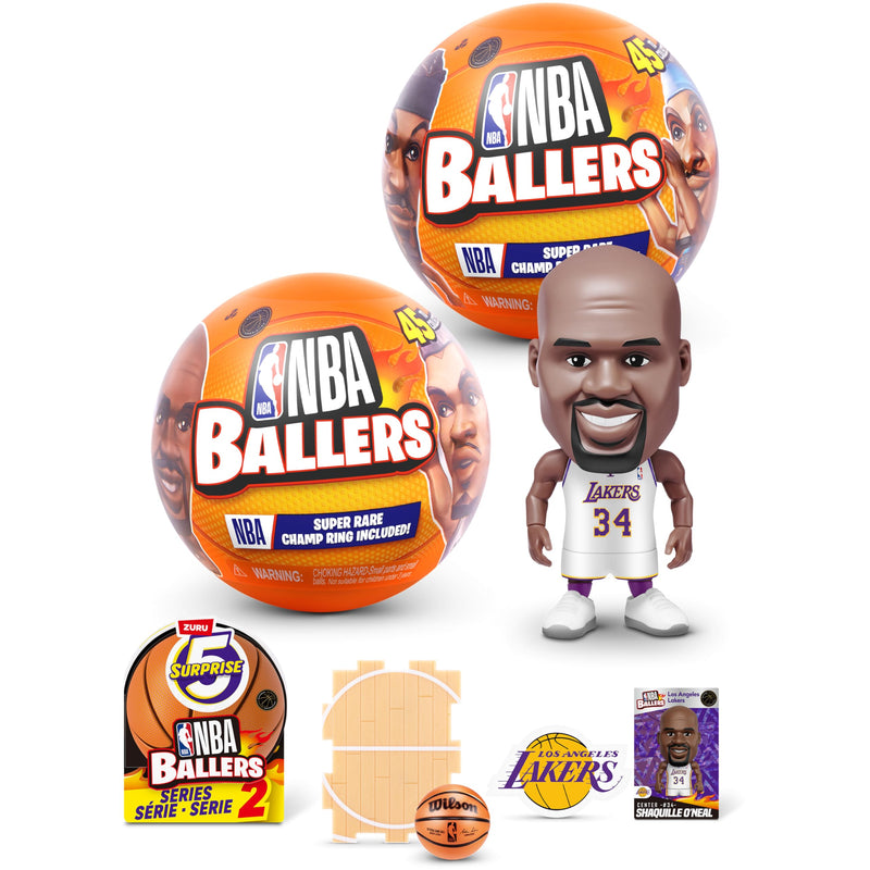 LOT OF 2!!!! 5 Surprise NBA Ballers Series 2 by ZURU