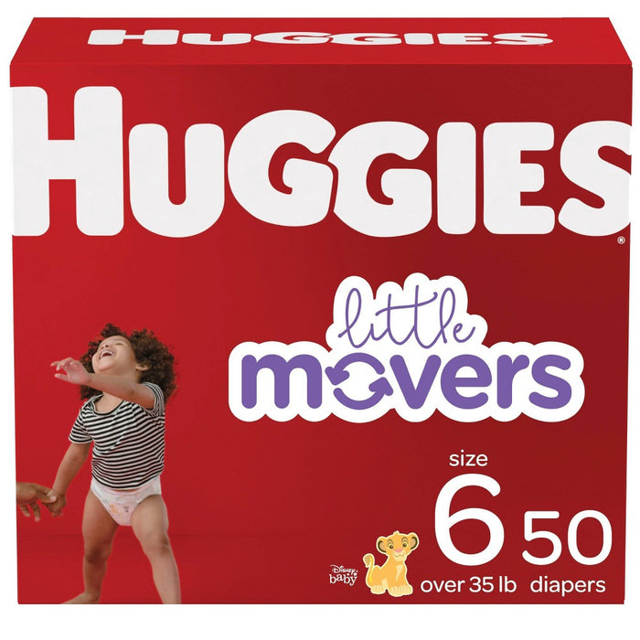 Huggies Little Movers Baby Disposable Diapers - Size 6 - 50ct
