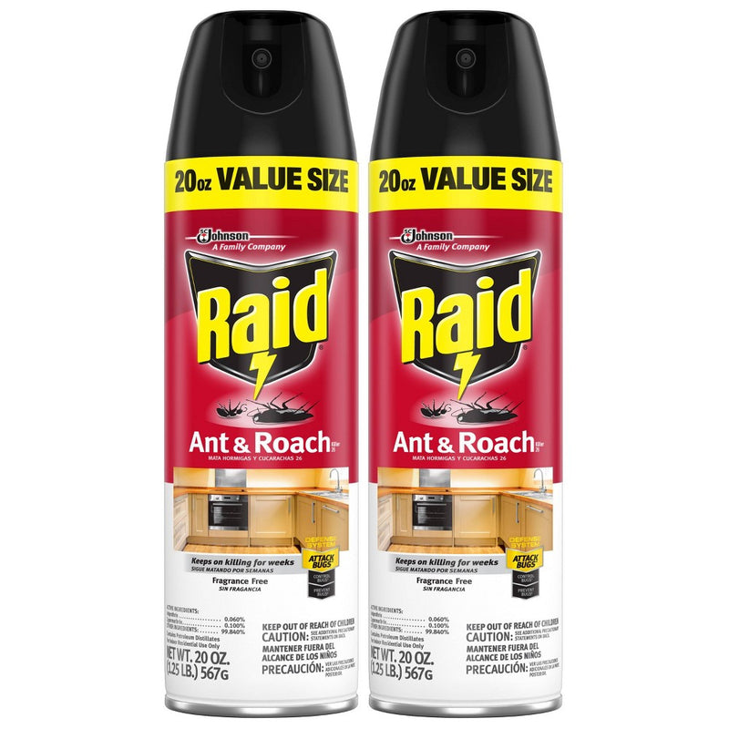 Raid Ant & Roach Killer - 20 oz SINGLE