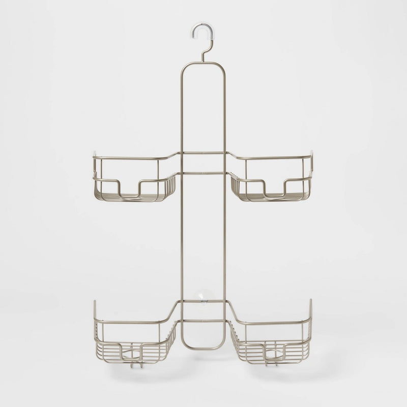 Hose Round Wire Shower Caddy Silver - Made By Design (LOCAL PICKUP ONLY)
