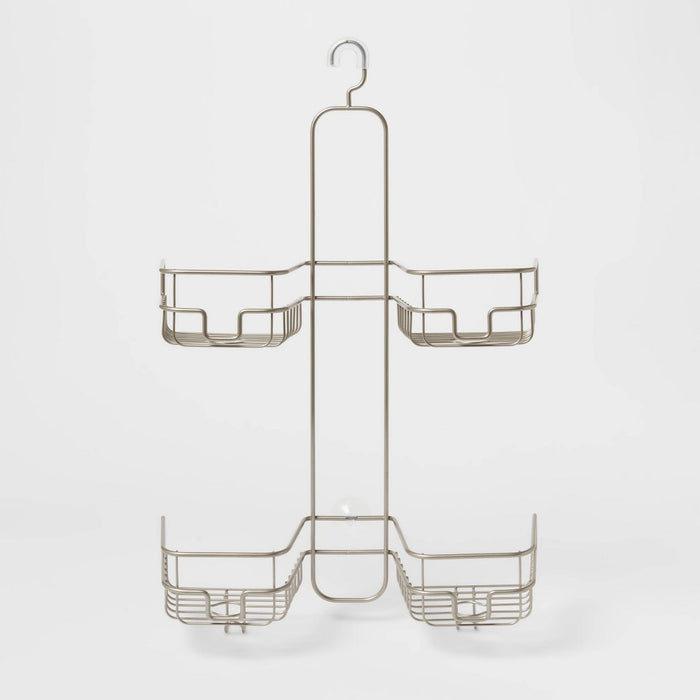 Hose Round Wire Shower Caddy Silver - Made By Design