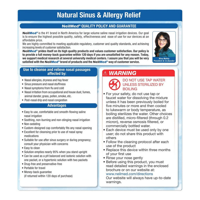 NeilMed Pharmaceuticals Original Sinus Rinse Kit Packets - 50ct