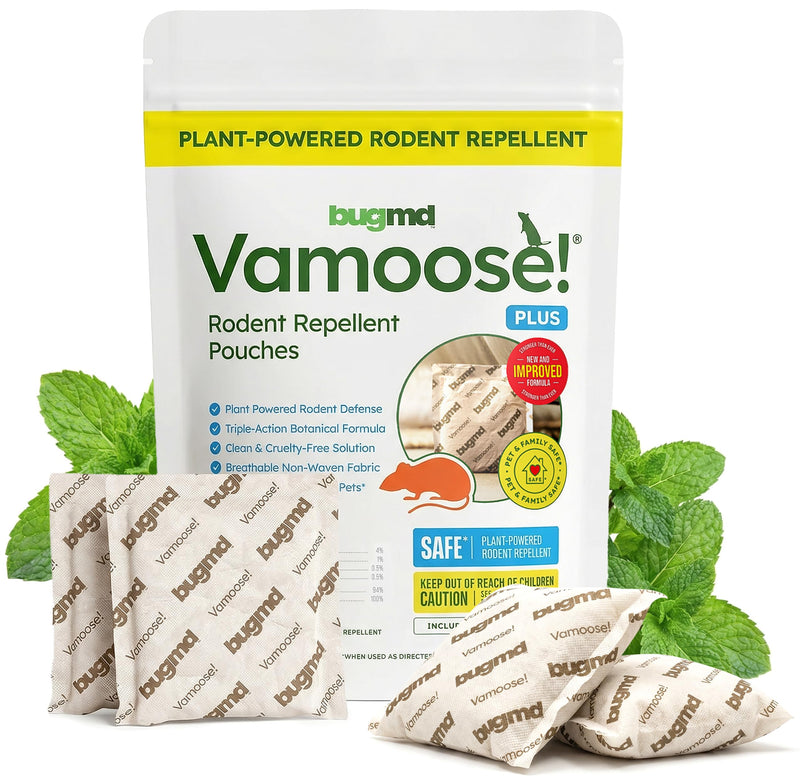 Bugmd Vamoose! Plus Peppermint Oil Mouse Repellent (4 Pouches)