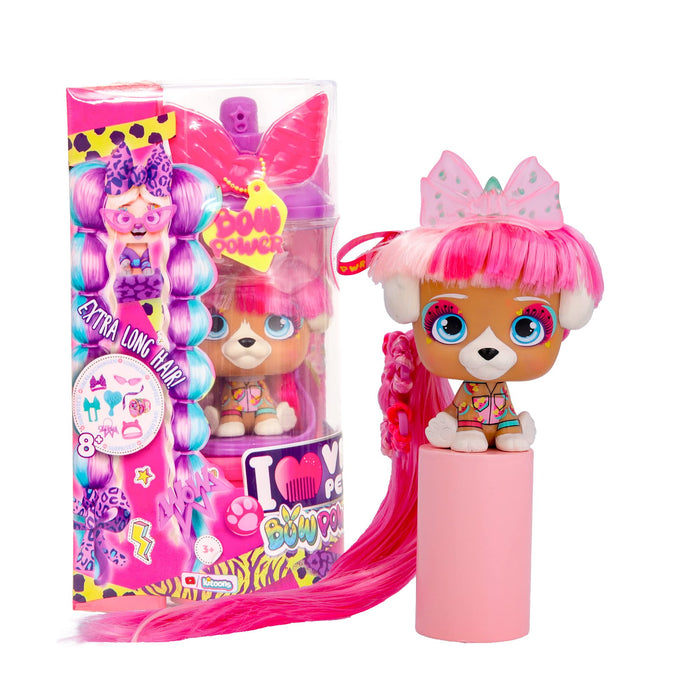 IMC Toys VIP Pets Juliet - Bow Power Series - Includes 1 VIP Pets Doll And 6+ Accessories And Surprises For Hair Styling | Girls & Kids Age 3+
