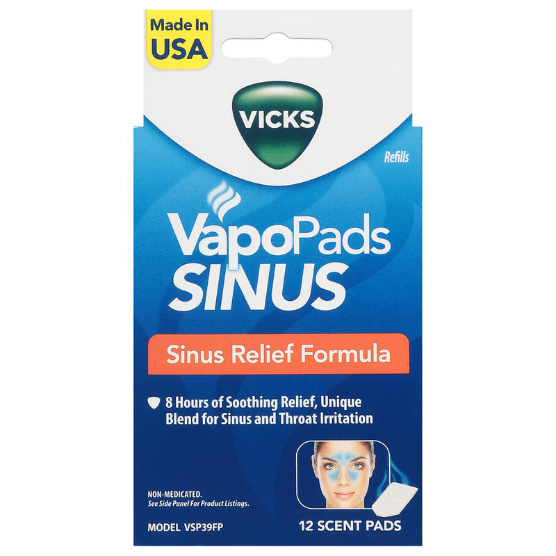 Vicks, Vapopads Sinus Relief Formula Calming Vapors With Lavender, 12 Count