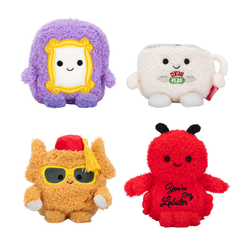 Bumbumz Warner Bros Friends, Plush 4-Pack - 4.5-Inch Collectible Stuffed Toys
