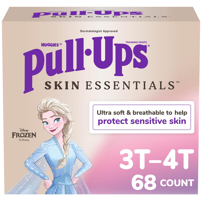 Pull-Ups Girls Skin Essentials Training Pants, 3T-4T, 68 Ct