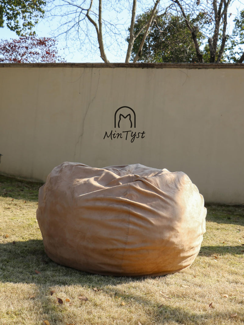 Mintyst Brown, Black, Grey Giant 4.5Ft Bean Bag Sofa, Bean Bag Chair, Beanbag (Brown) (LOCAL PICKUP ONLY)