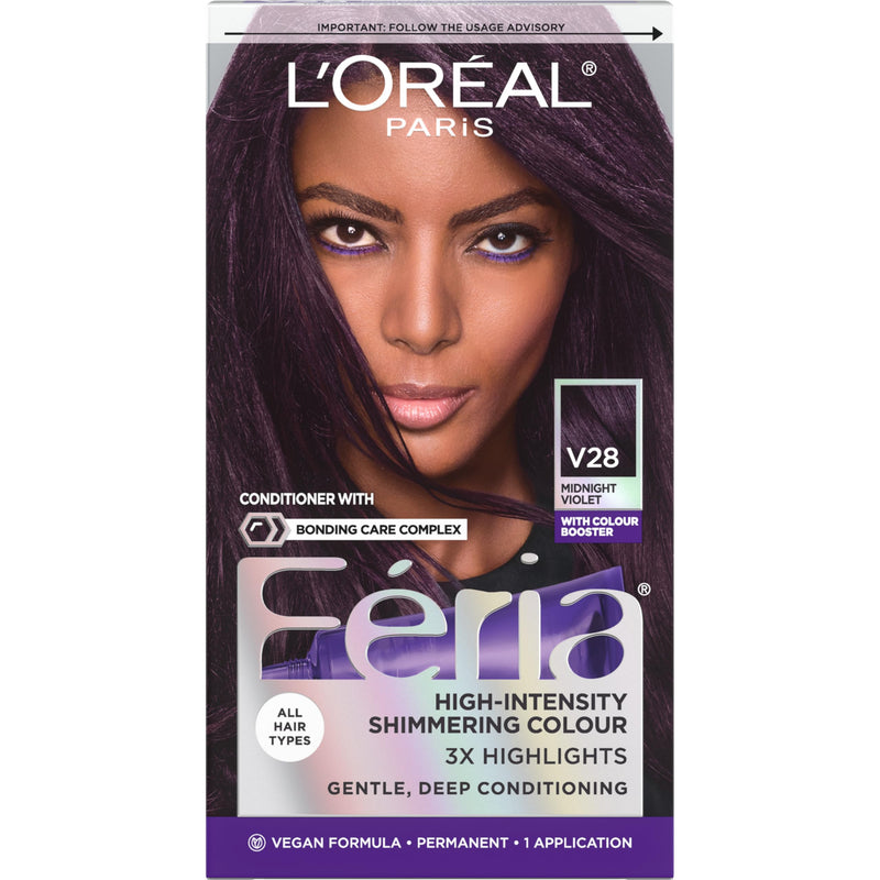 LOT OF 3 L'oreal Paris Feria Shimmering Permanent Hair Color Hair Dye, V28