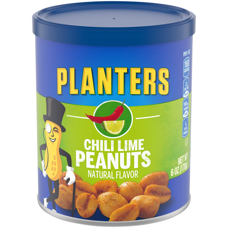 Planters Chili Lime Peanuts (6 Oz Canister)