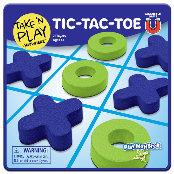 PlayMonster Take And Play Tic Tac Toe Metal Tin Board Game
