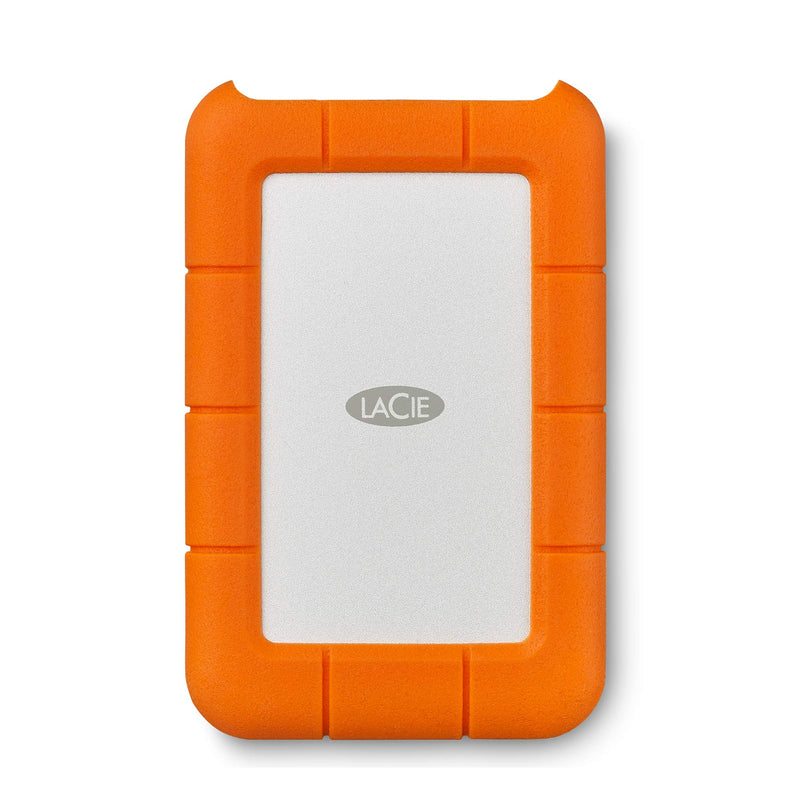 Lacie Rugged USB-C, 1TB, Portable External Hard Drive, Drop, Shock, Dust, Rain Resistant, For Mac & PC (STFR1000800)
