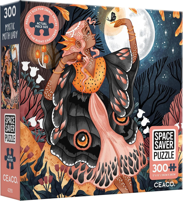 Ceaco Space Saver Mystic Moth Lady Jigsaw Puzzle 300pc