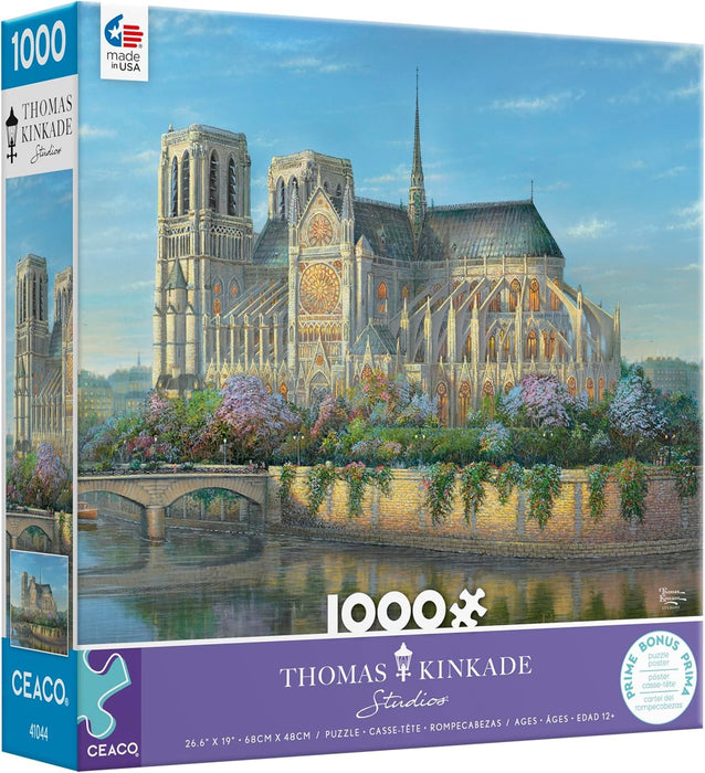 Ceaco Thomas Kinkade Notre Dame Jigsaw Puzzle 1000pc