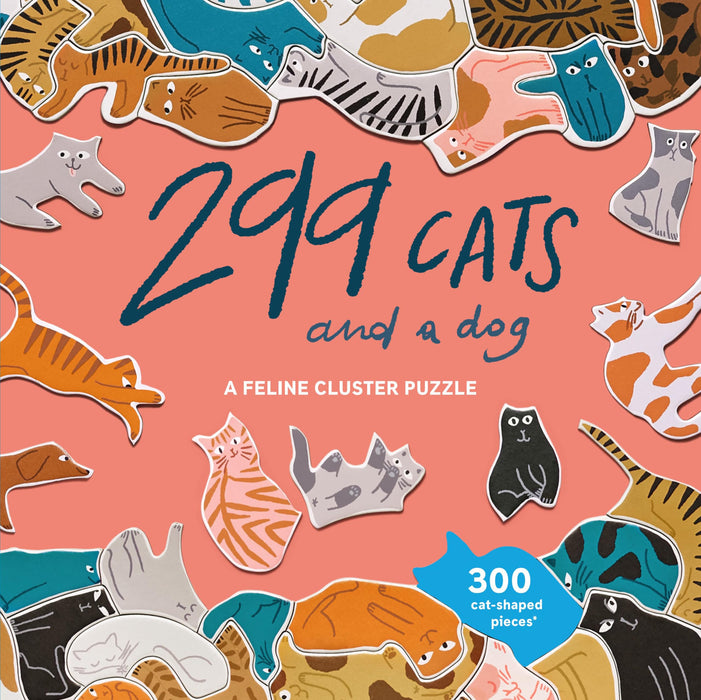 Laurence King 299 Cats (And A Dog) 300 Piece Cluster Puzzle