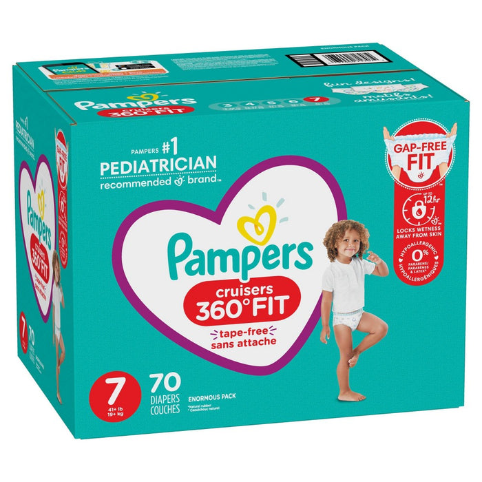 Pampers Cruisers 360 Diapers Enormous Pack - Size 7 - 70ct