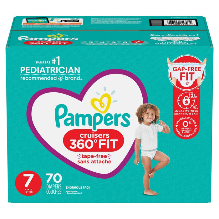 Pampers Cruisers 360 Diapers Enormous Pack - Size 7 - 70ct