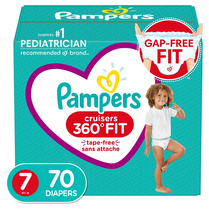 Pampers Cruisers 360 Diapers Enormous Pack - Size 7 - 70ct