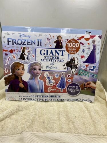 Frozen 2 Giant Sticker Activity Pad With Play Scenes DIY Art Kids Play Book