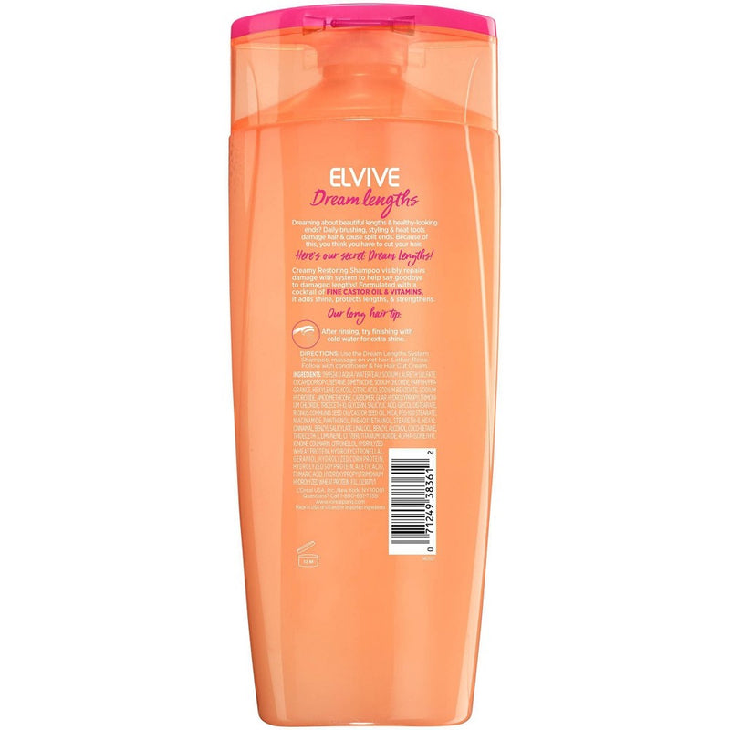 L'Oreal Paris Elvive Dream Lengths Restoring Shampoo - 12.6 fl oz