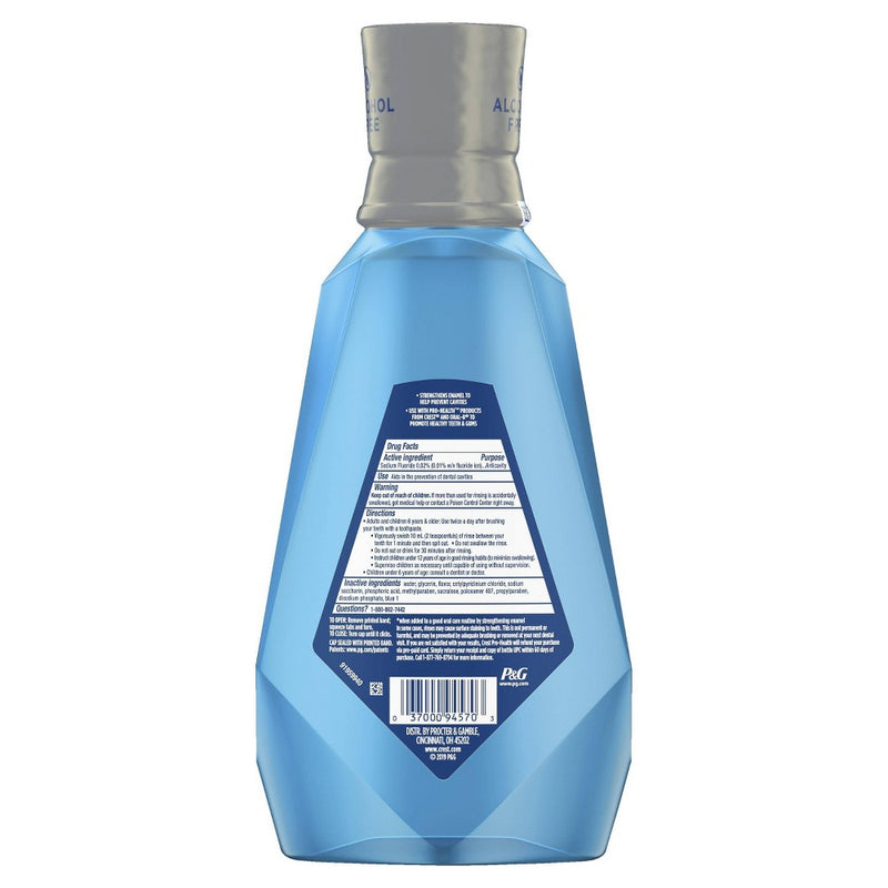 Crest Pro-Health Advanced Mouthwash Alcohol Free Multi-Protection Fresh Mint - 33.8 fl oz