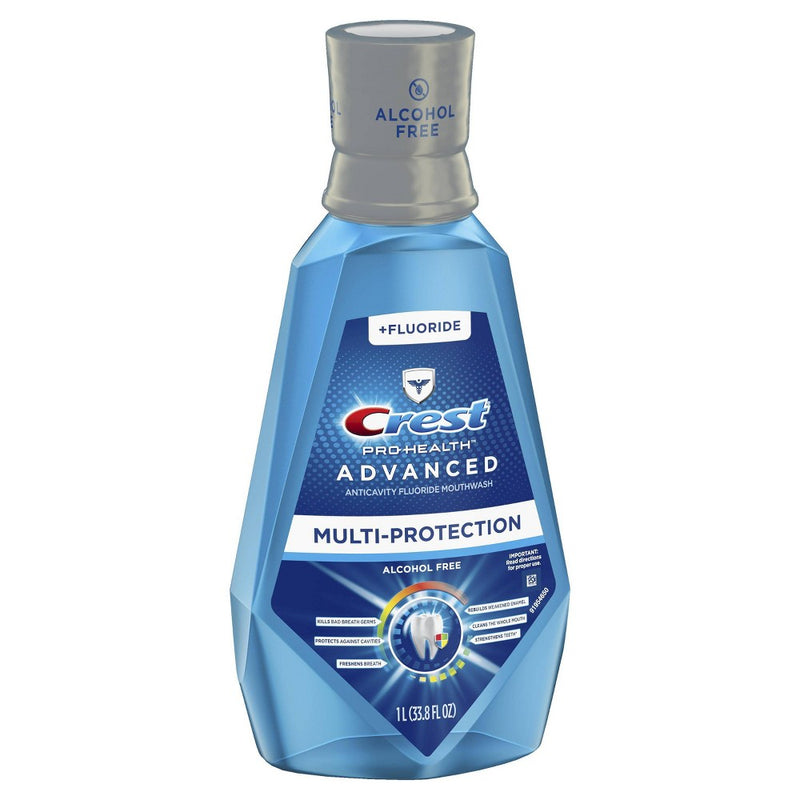 Crest Pro-Health Advanced Mouthwash Alcohol Free Multi-Protection Fresh Mint - 33.8 fl oz