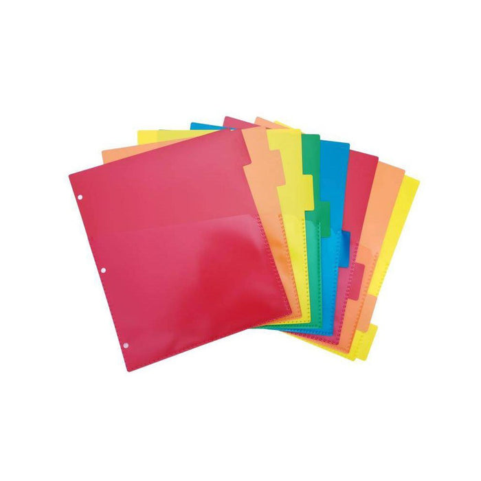 8ct Write-On Index Dividers with Pockets - up & up