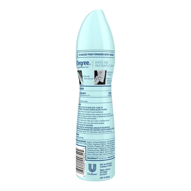 Degree Ultra Clear Black + White Pure Clean Antiperspirant Dry Spray - 3.8oz