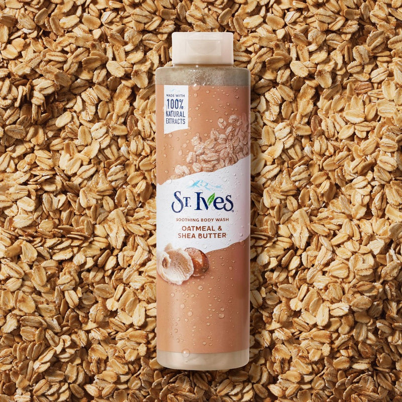 St. Ives Oatmeal & Shea Butter Plant-Based Natural Body Wash Soap - 22  fl oz