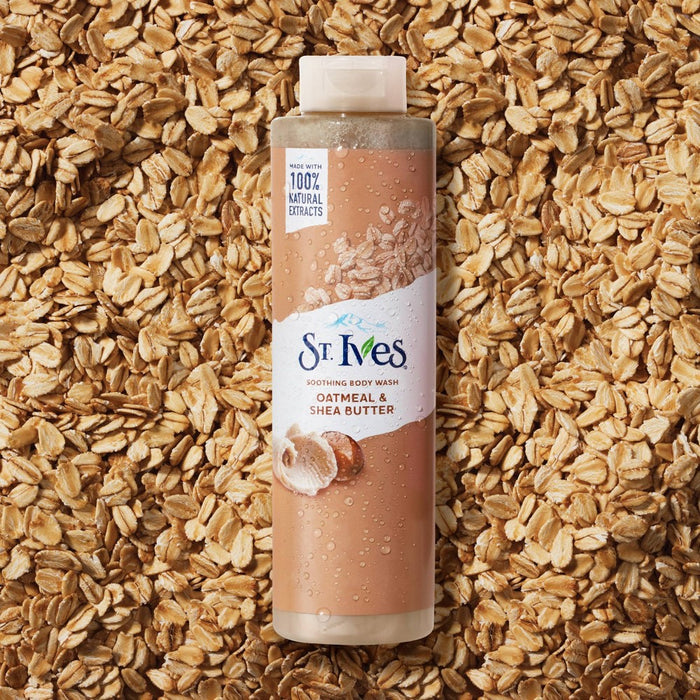 St. Ives Oatmeal & Shea Butter Plant-Based Natural Body Wash Soap - 22  fl oz
