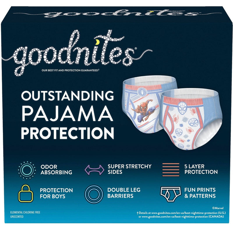 GoodNites Boys' Nighttime Bedwetting Underwear - XS - 44ct