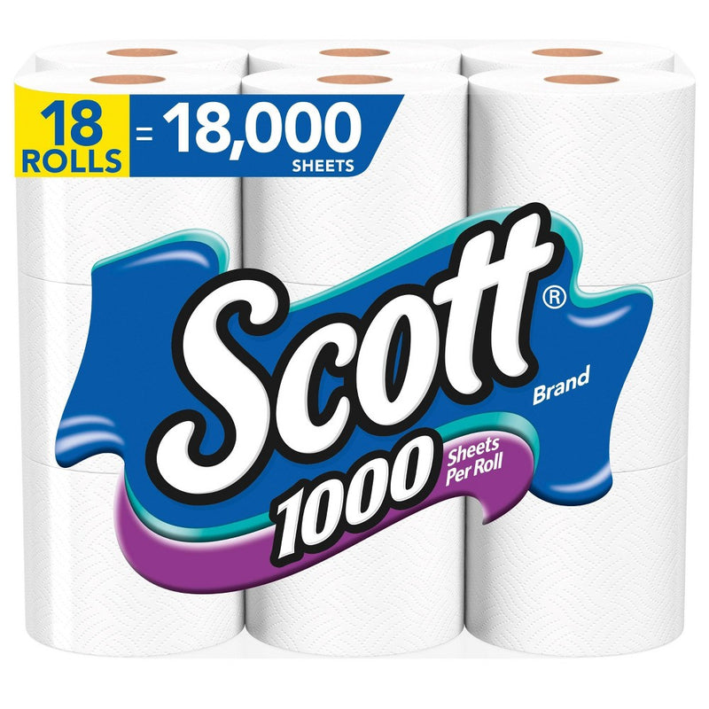 Scott 1000 Toilet Paper - 18 Rolls
